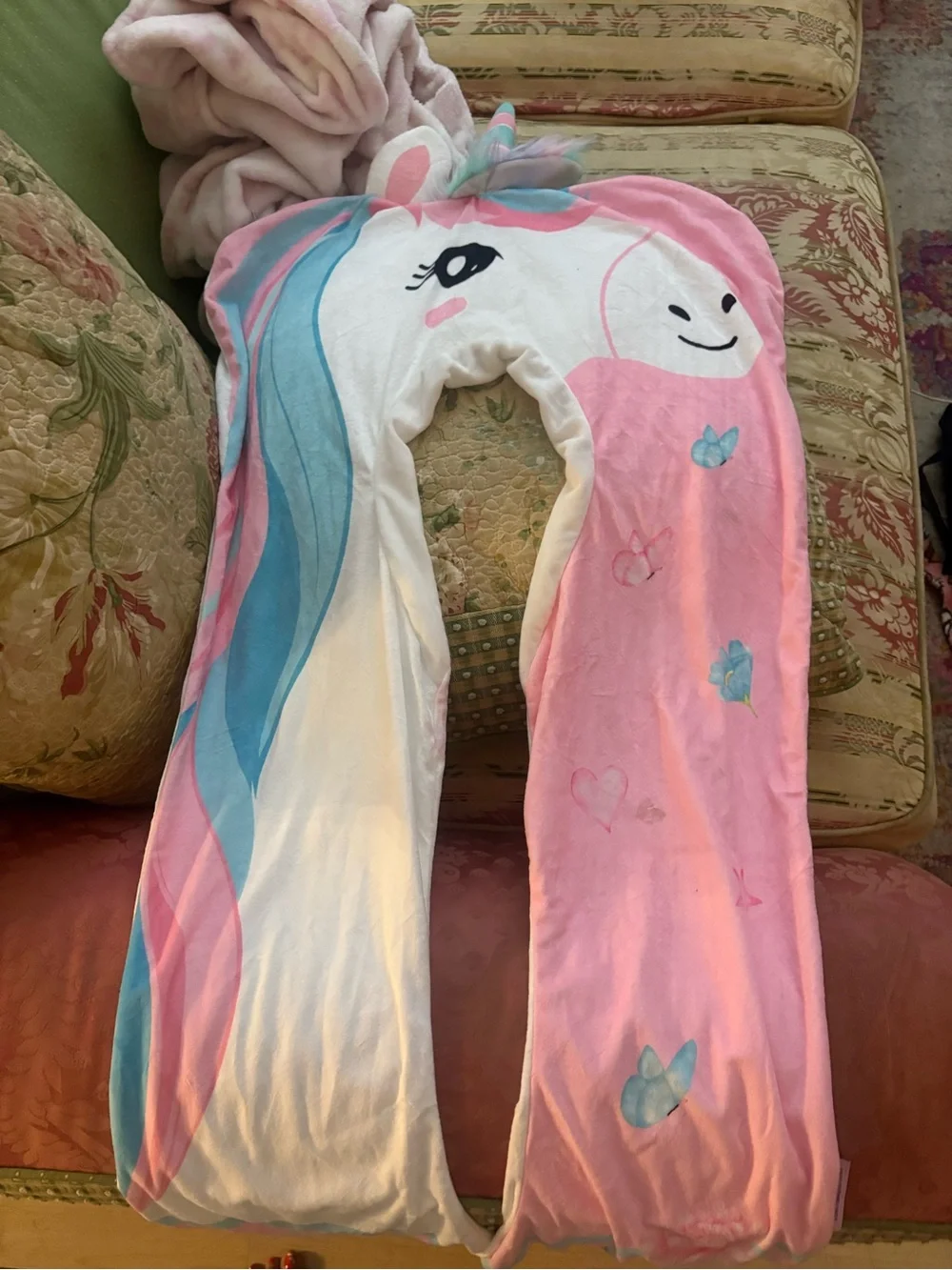 NWOT Lunamira Pillowcase Only – Original Replacement Body Pillow Cover, Unicorn